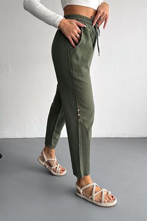 شلوار خاکی زنانه بافتنی İstangül Butik - کد 899752570