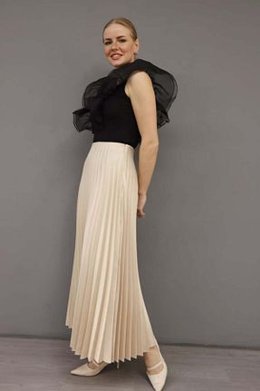 دامن سفید زنانه بافتنی BgModa - کد 866454988