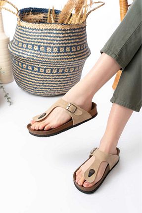 دمپائی بژ زنانه پارچه ای CRAFT MODA - کد 903245875