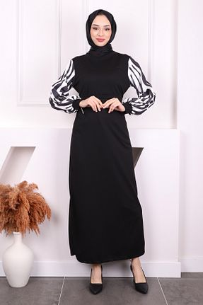 لباس حجاب مشکی زنانه رگولار İmajButik - کد 473582517