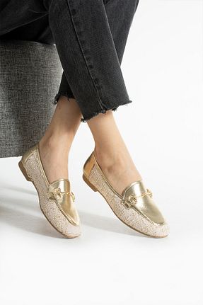 بابت طلائی زنانه پارچه ای Neva