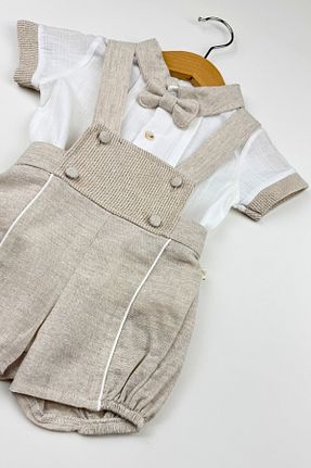 ست نوزادی بژ بچه گانه کتان Globaby - کد 903293580