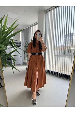 لباس قهوه ای زنانه بافتنی caddstore - کد 903290523