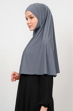 روسری طوسی پلی استر Kureyş Eşarp - کد 903259295