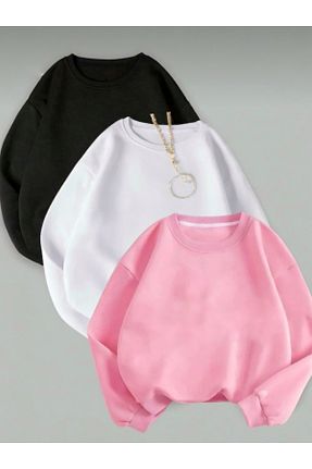 سوئیشرت صورتی زنانه ساده BLYDE LAYY - کد 903312833