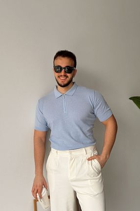 پولوشرت متالیک مردانه الاستین Livio Ferri - کد 903317503