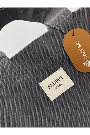 کیف دوشی طوسی زنانه پارچه ای fluffy - کد 471882168