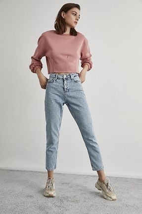 شلوار جین آبی زنانه پاچه ساده sion jeans - کد 927789158