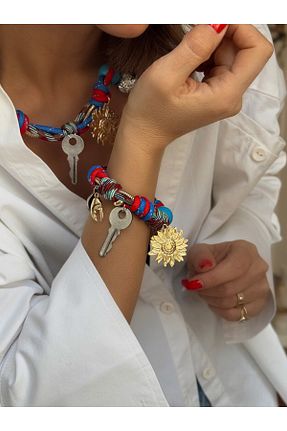 دستبند جواهر رنگی زنانه illys - کد 903414113