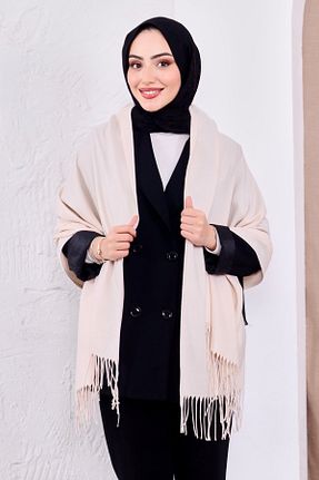 شال بژ زنانه پنبه ای Golden Rose - کد 903417193