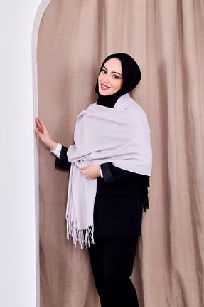 شال طوسی زنانه پنبه ای Golden Rose - کد 903417167