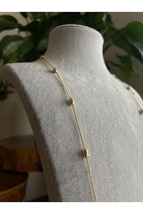 گردنبند استیل ( فولاد ) طلائی استیل (فولاد) illys - کد 903417989