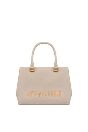 کیف دوشی بژ زنانه پلی اورتان Love Moschino - کد 903447442