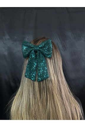 گیره سر سبز زنانه پلی استر MegssStore - کد 903472398