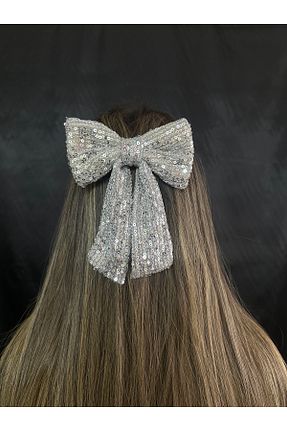 گیره سر طوسی زنانه پلی استر MegssStore - کد 903472370