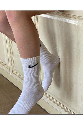 جوراب اسپرت سفید زنانه پنبه ای Nike - کد 903485151