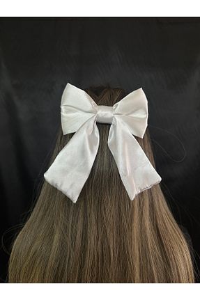 گیره سر سفید زنانه ساتن MegssStore - کد 903479383