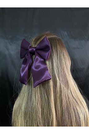 گیره سر بنفش زنانه ساتن MegssStore - کد 903478952