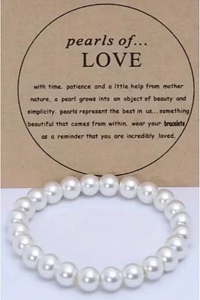 دستبند مروارید بژ مروارید آب شیرین RF Jewelry - کد 841062650