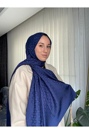 شال سرمه ای زنانه پنبه ای Levidor - کد 903533398