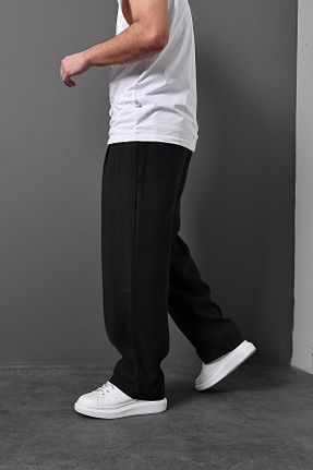 شلوار مشکی مردانه پارچه Slatra - کد 903585797