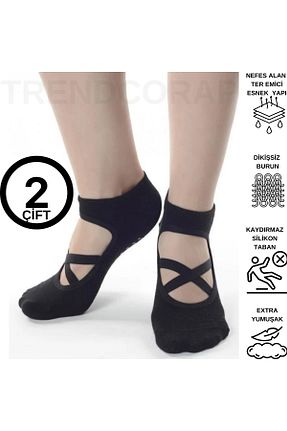 جوراب اسپرت مشکی زنانه پنبه ای TrendCorap - کد 903585266