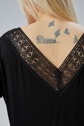 بلوز سایز بزرگ مشکی زنانه سایز بزرگ Curvy Trend - کد 903570145