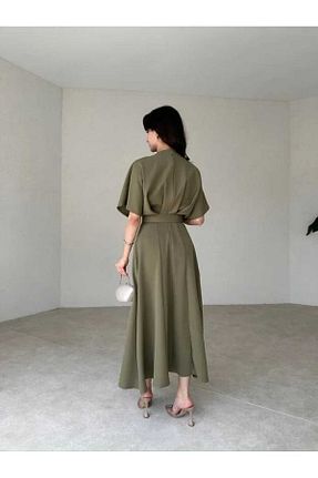 لباس خاکی زنانه بافتنی MODA DURAĞI - کد 903623833