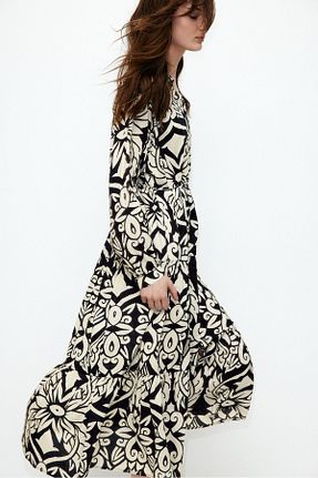 لباس مشکی زنانه بافتنی H&M - کد 903627449