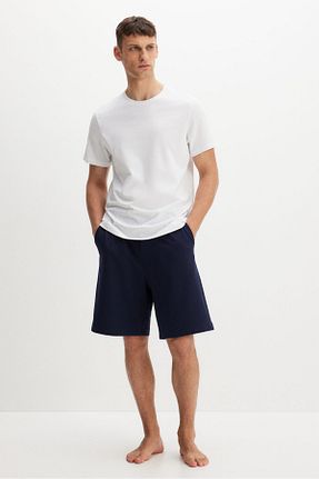 شلوارک و برمودا سرمه ای مردانه Relaxed H&M - کد 904710664