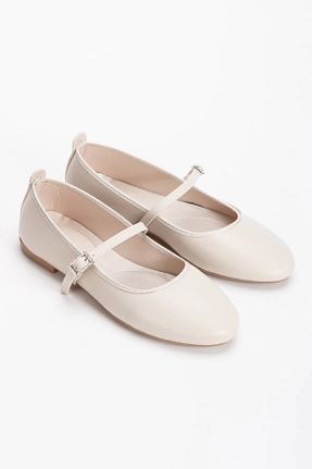 بابت بژ زنانه چرم مصنوعی elvinshoes - کد 903634351