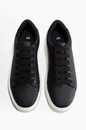 کفش اسنیکر مشکی مردانه بند دار H&M - کد 903627009