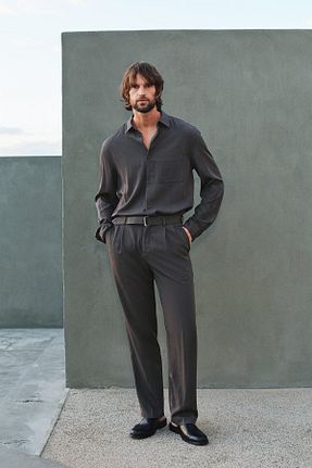 شلوار طوسی مردانه رگولار H&M - کد 903628591