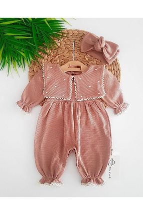 سرهمی قهوه ای بچه گانه آستین ژولیده/ چروک Jammybaby - کد 849038725