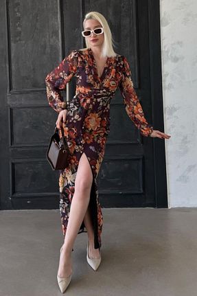 لباس قهوه ای زنانه بافتنی Madmext - کد 902913366