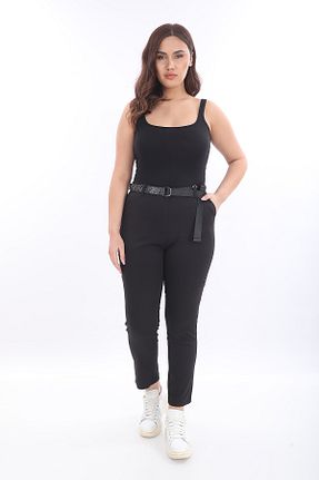 شلوار مشکی زنانه ویسکون EXİTLİNE - کد 903743474