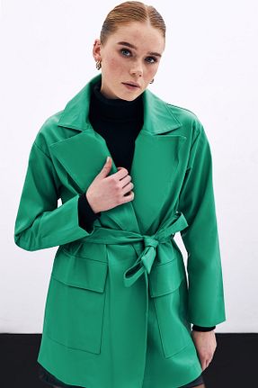 کت سبز زنانه رگولار Sateen - کد 903748712