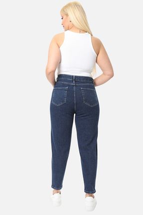 شلوار سایز بزرگ سرمه ای زنانه پنبه ای CEDY DENIM - کد 286892166