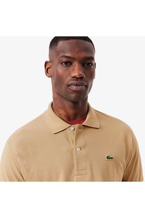 پولوشرت بژ مردانه %100 پنبه Lacoste - کد 25762659