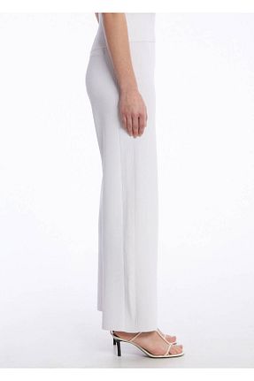 شلوار سفید زنانه ویسکون Knitss - کد 903765161