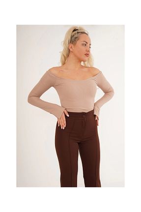 بلوز طوسی زنانه ساده Cotton Mood - کد 746153233