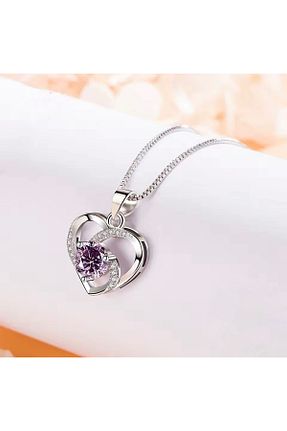 گردنبند نقره بنفش زنانه 925 عیار AstoriaSilver - کد 645693002