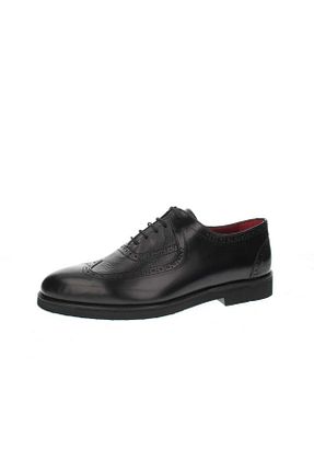کفش کلاسیک مشکی مردانه پاشنه کوتاه (1 - 4 سانتی متر) GROZ STORE - کد 903795141