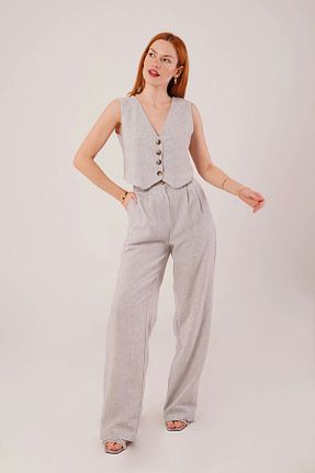 ست بالاتنه و پائین تنه رنگی زنانه بافتنی Butik - کد 903796008