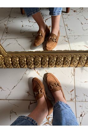 بابت قهوه ای زنانه جیر CHERİE - کد 903794308