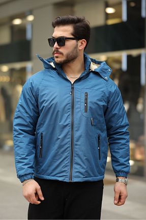 کاپشن آبی مردانه رگولار FLUEND MODA - کد 904976407