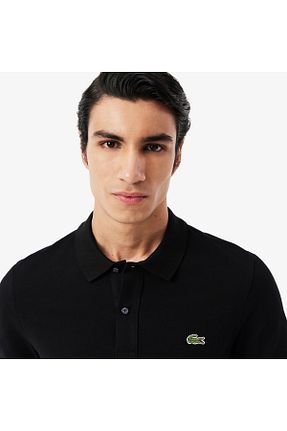 پولوشرت مشکی مردانه پنبه ای Lacoste - کد 3069266