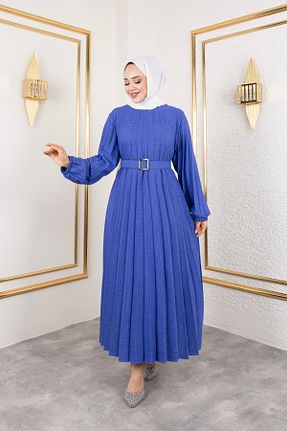لباس حجاب آبی زنانه سایز بزرگ Sfg Life Moda - کد 903805286