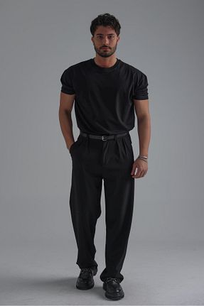 تیشرت مشکی مردانه گشاد OUTFİT MAN - کد 903807360