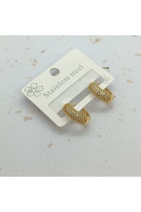 گوشواره استیل (فولاد) طوسی استیل (فولاد) FASHİON JEWELRY - کد 903807775